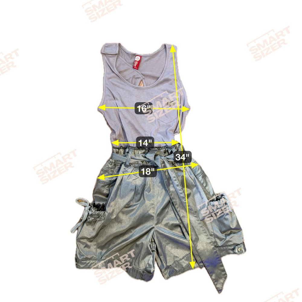Rare Apple Bottoms Cargo Short Romper Size XL - Picture 2 of 5